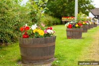 Transforming a Whiskey Barrel into a Planter