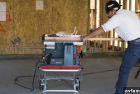 Bosch GTS1041A REAXX Portable Jobsite Table Saw Safeguards Your Fingers and Blades