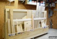 Maximize Workshop Space: Mobile Plywood and Scrap Wood Rack