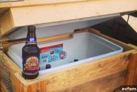 DIY Pallet Cooler Station