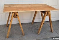 Craft Your Own Sawhorse Table