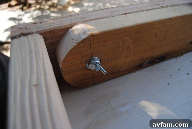 Cornhole Leg Drilling Guide Drilling Leg Pivot Holes - Cornhole Board DIY
