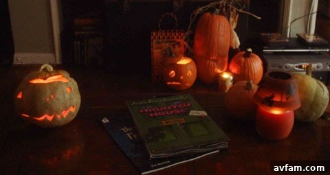 A sneak peek into Matthew Gray Gubler's elaborately decorated Halloween home, featuring a collection of unique props and eerie lighting.