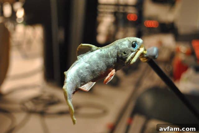 Cutthroat Trout Prop Behind the scenes: Cutthroat trout prop for Lowe's Vine