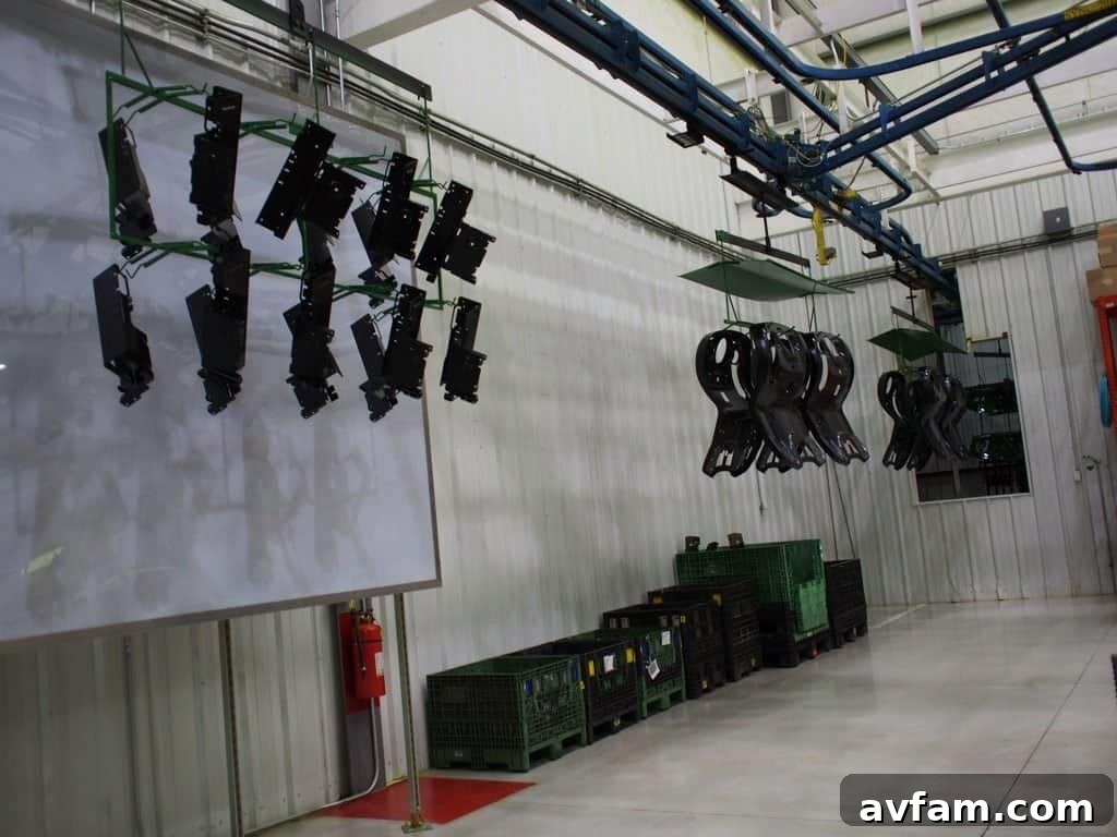 Bringing John Deere D100 tractors to completion Final assembly line for John Deere D100 series