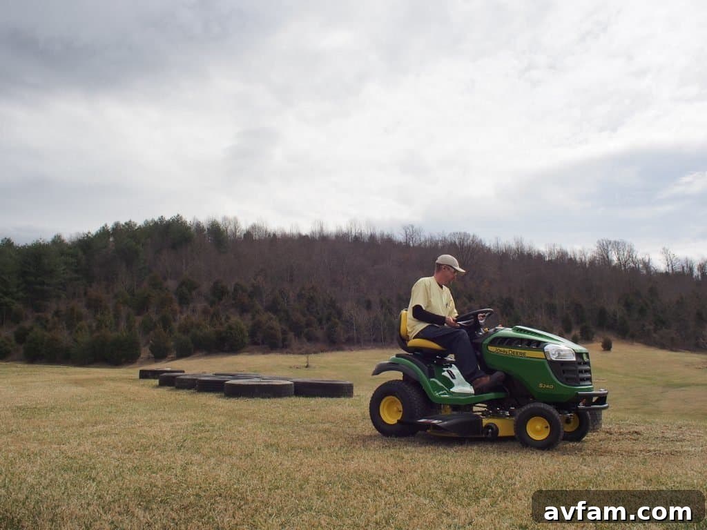 Evaluating fine cut quality and nutrient return for John Deere John Deere S240 Sport mulching performance test