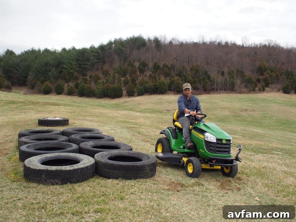 Maximizing operational time between refueling for John Deere John Deere S240 Sport fuel tank capacity and range test