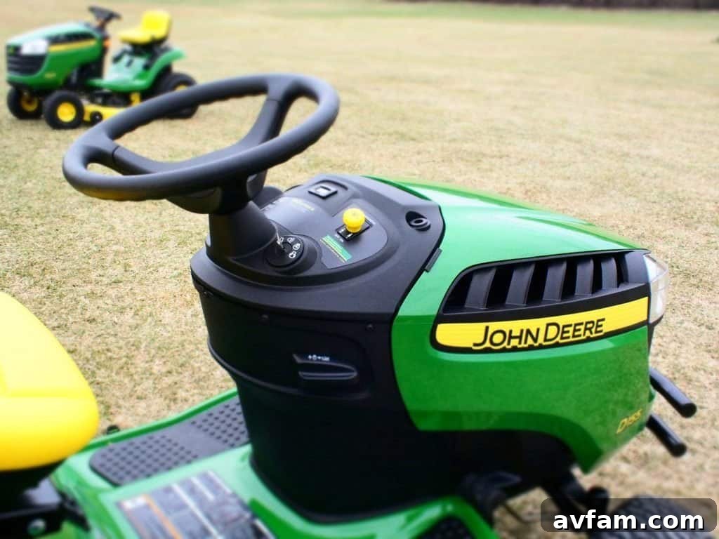 Evaluating ergonomic design for reduced operator fatigue for John Deere John Deere EZTrak comfort grip steering control test