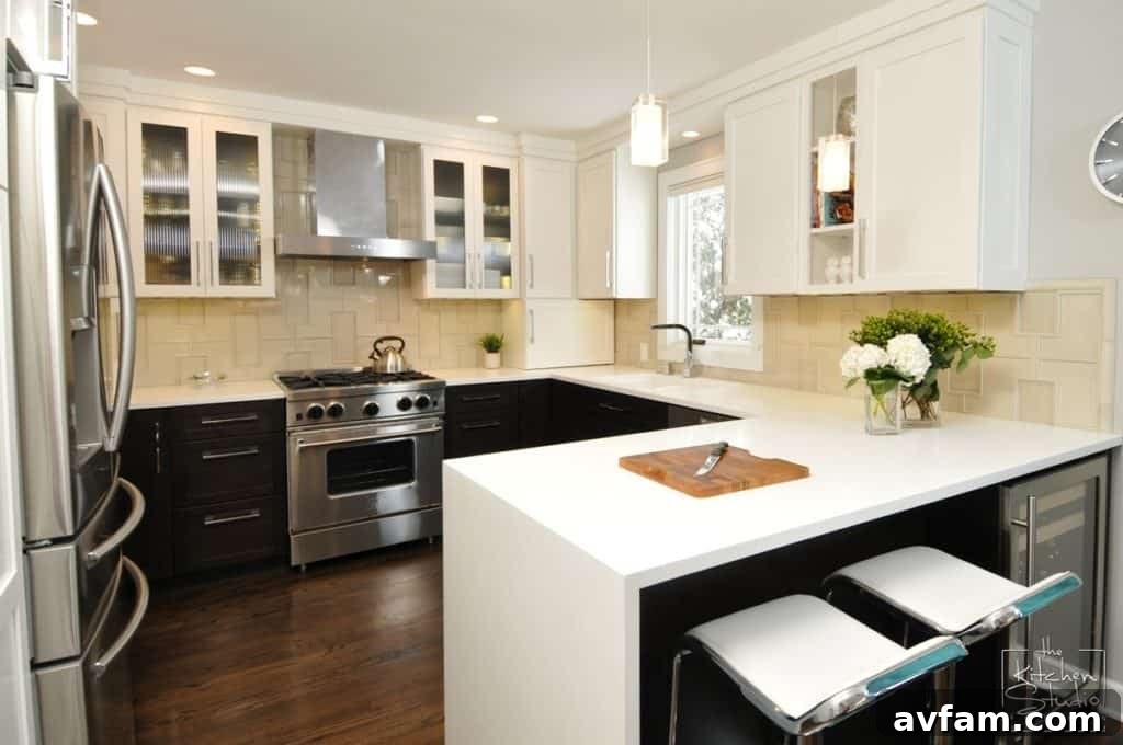 Custom kitchen cabinets with unique design elements