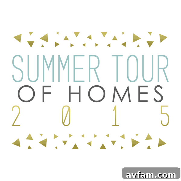 Summer Home Tour Banner - Join the full home tour series for design inspiration
