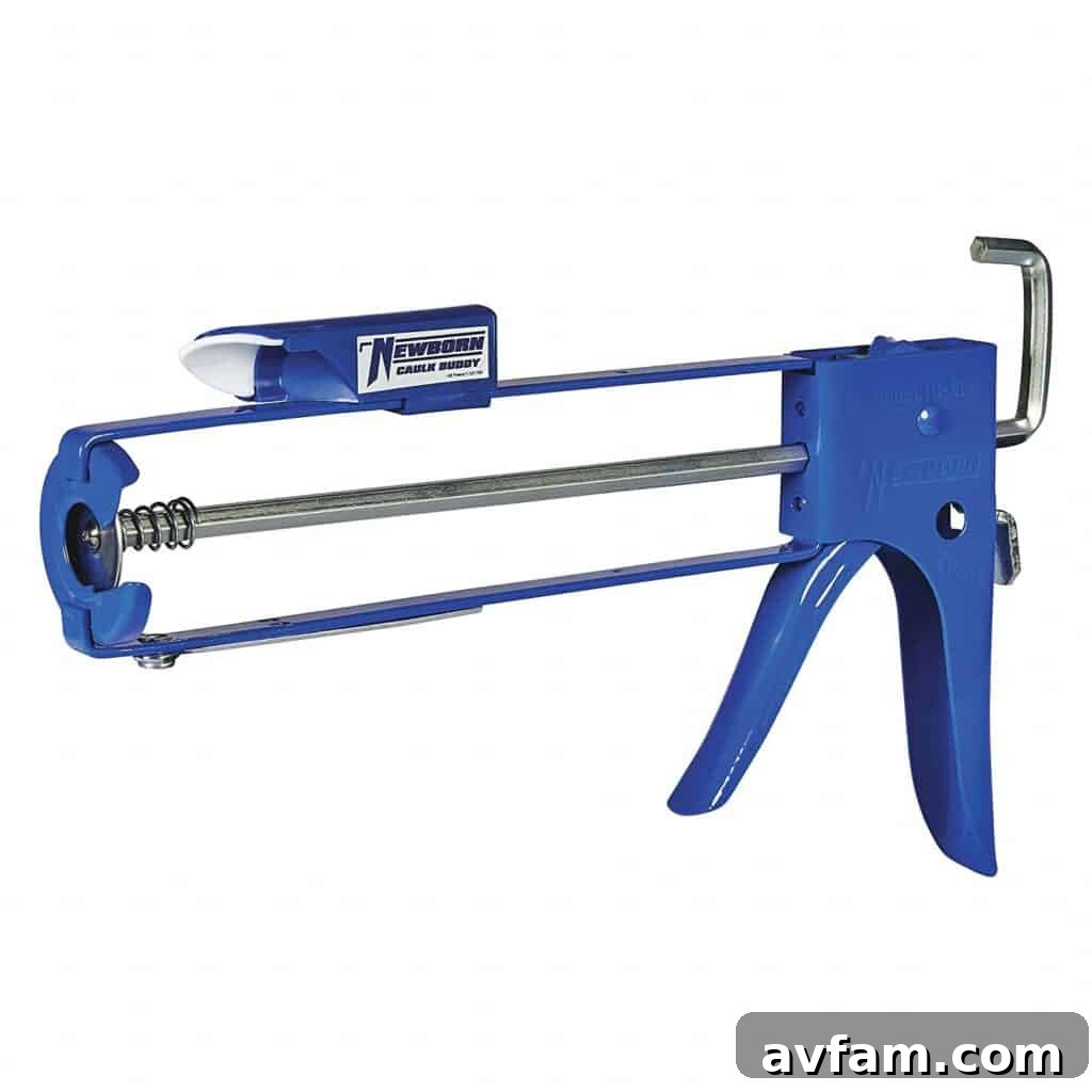 Newborn E-Z Thrust Skeleton Hex Rod Cradle Caulk Gun
