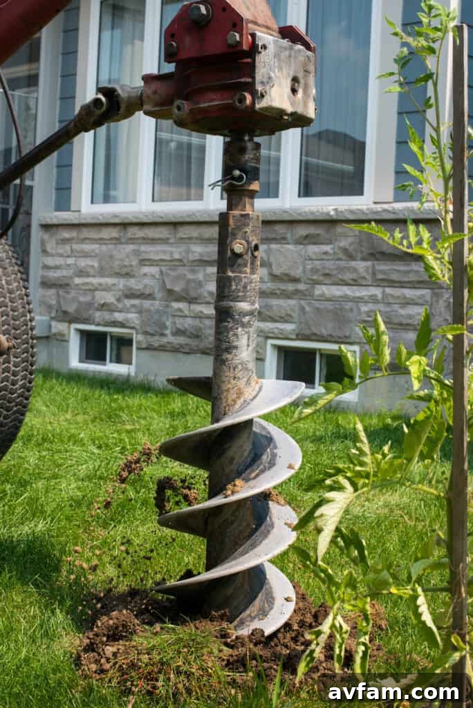 Building deck and fence footings below the frost line is essential for stability