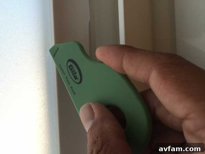 Trimming Excess Gila Window Film