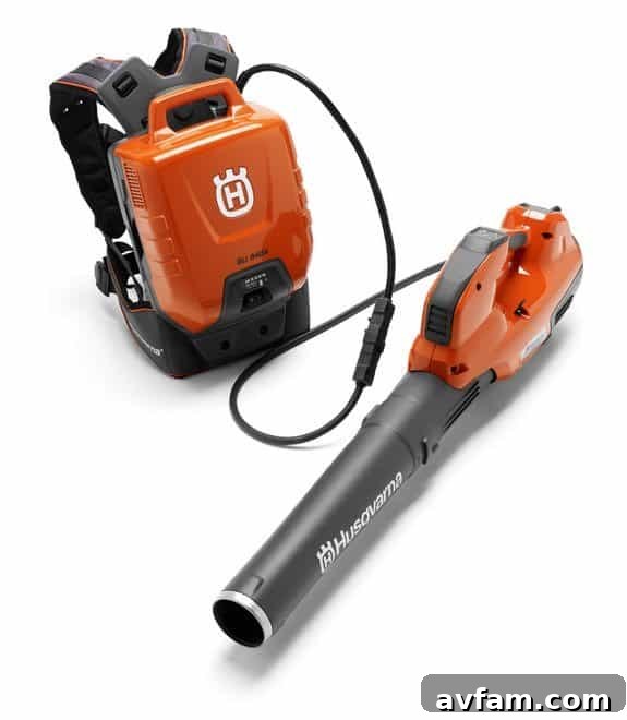 Husqvarna battery tools being demonstrated to professionals