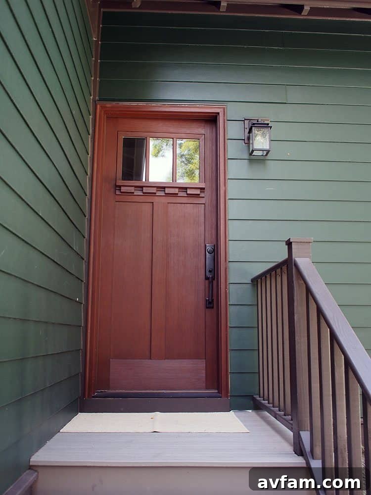 Modern staircase leading to the second floor