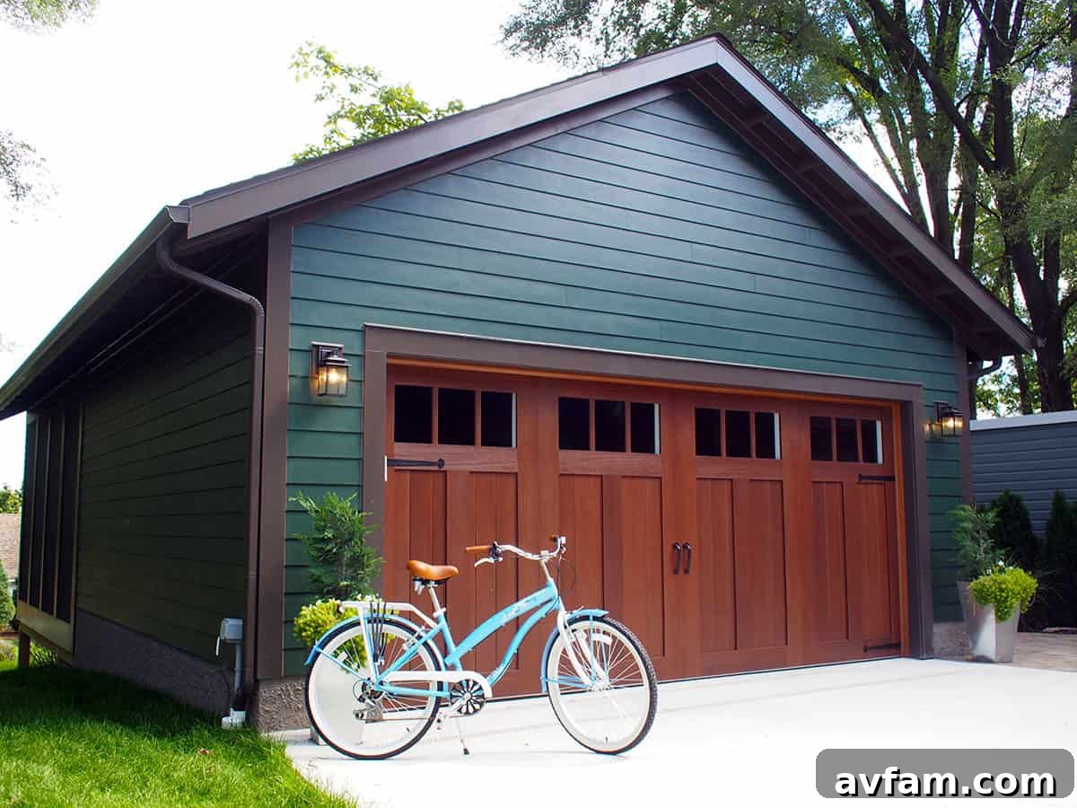 Clopay Canyon Ridge garage door matching the home's aesthetic
