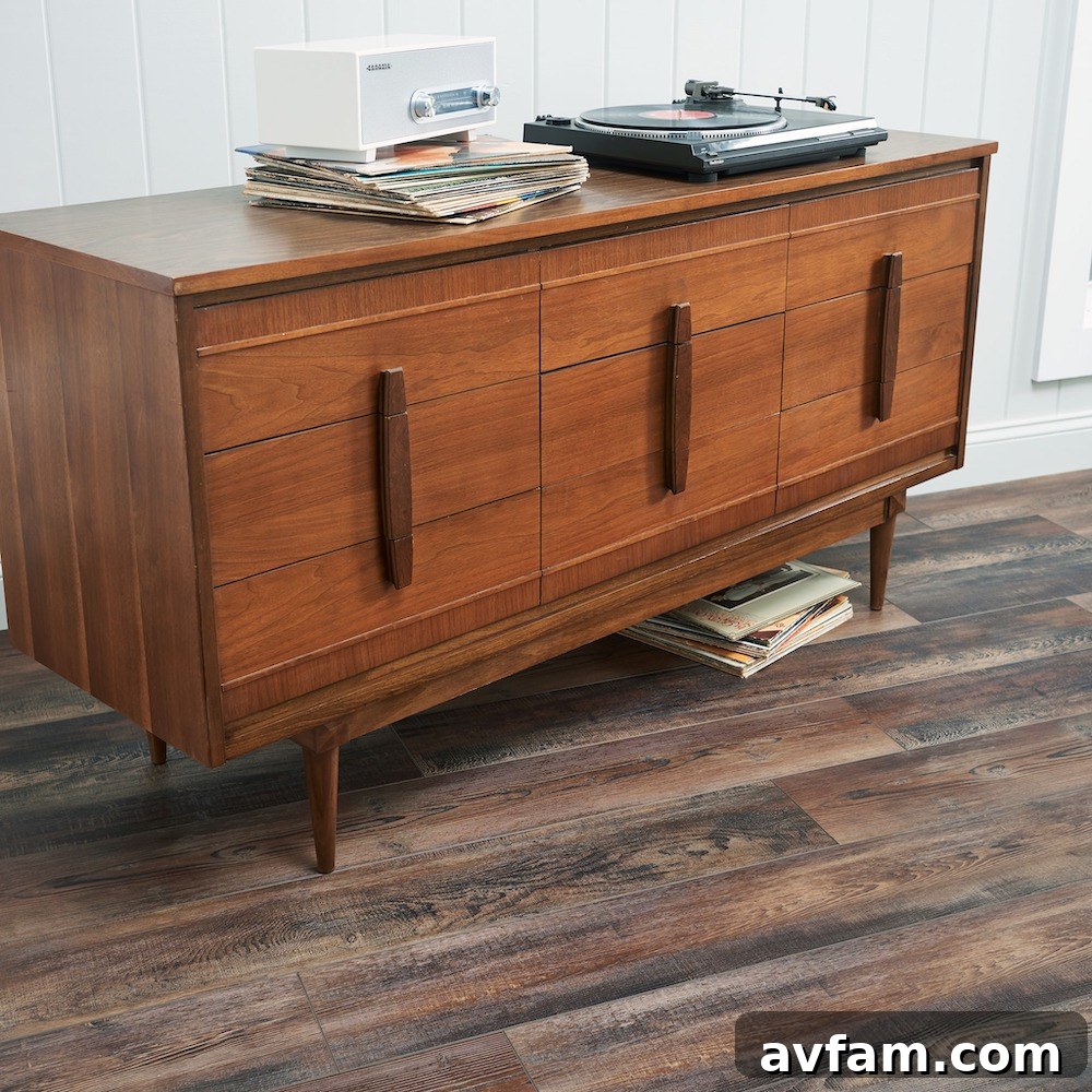 Luxury Vinyl Flooring transforms a studio space
