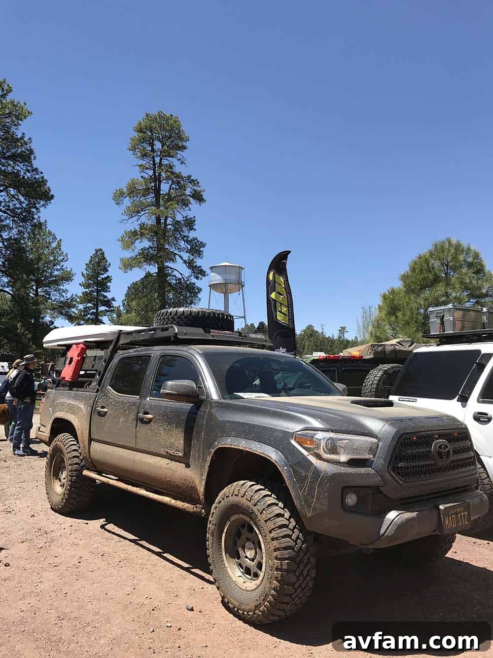 A unique overland motorcycle setup, demonstrating that two wheels can also lead to remote adventures.