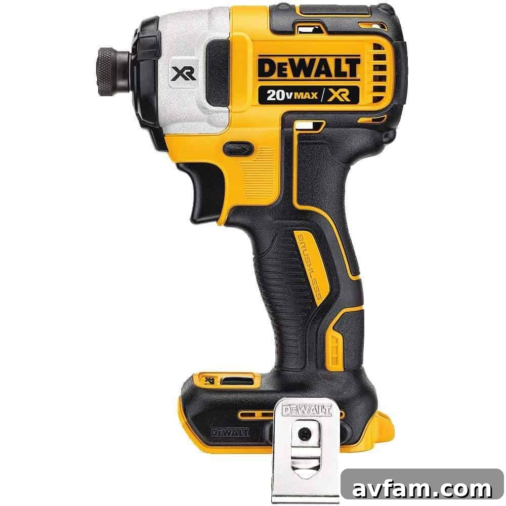 DeWalt 20V Max impact driver DeWalt 20V Max Brushless Impact Driver with three bright LED lights
