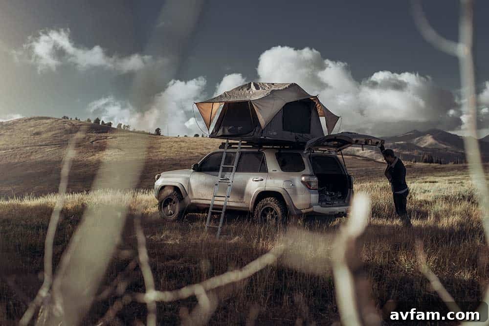 Rooftop Tent Camping Scene rooftop-tent-camping