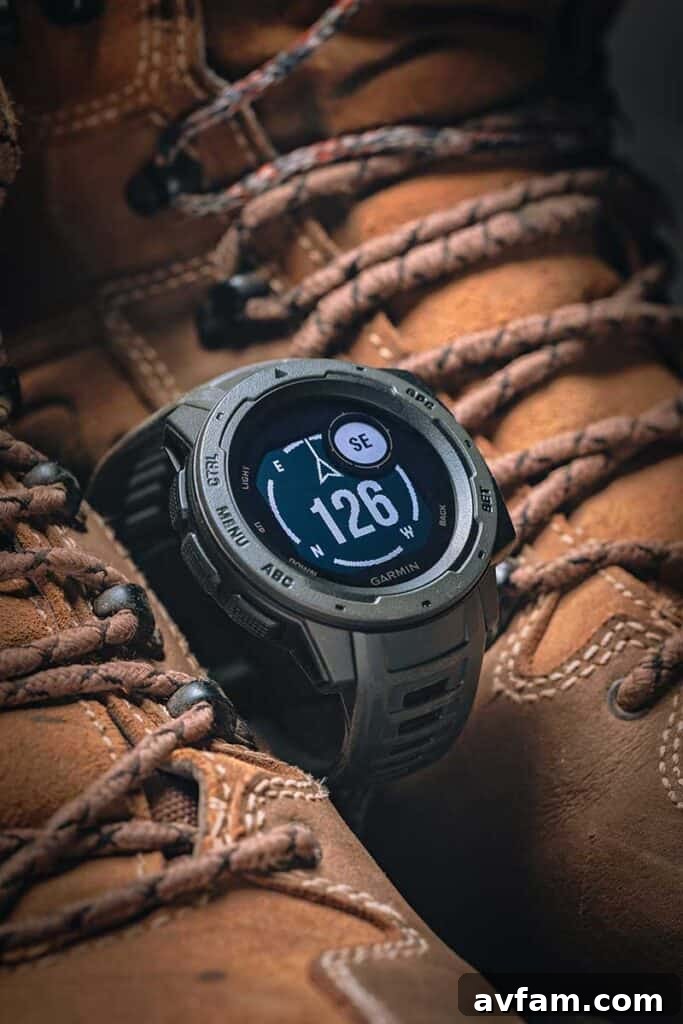 Garmin Instinct Smartwatch for Outdoor Adventures Garmin Instinct GPS Watch - The Ultimate Rugged Outdoor Smartwatch