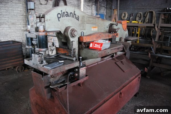 Working Space Inside Butler Street Foundry - Chicago Metal Fabrication Butler Street Foundry - Workshop Interior with Traditional Tools