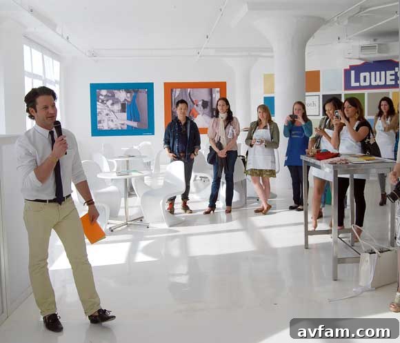 Nate Berkus Design Story Nate Berkus shares design insights at the exclusive Valspar Lowes event.