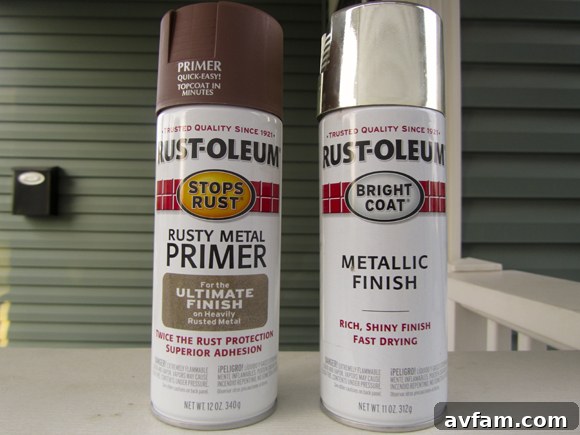 Rust-Oleum Primer and Chrome Spray Paints ClawfoodSprayPaints.jpg