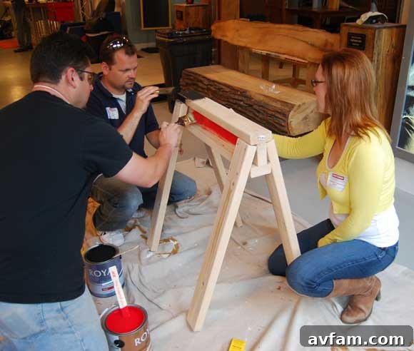 Tanis Miller showcasing her engagement at the Craftsman DIY Blogger Summit