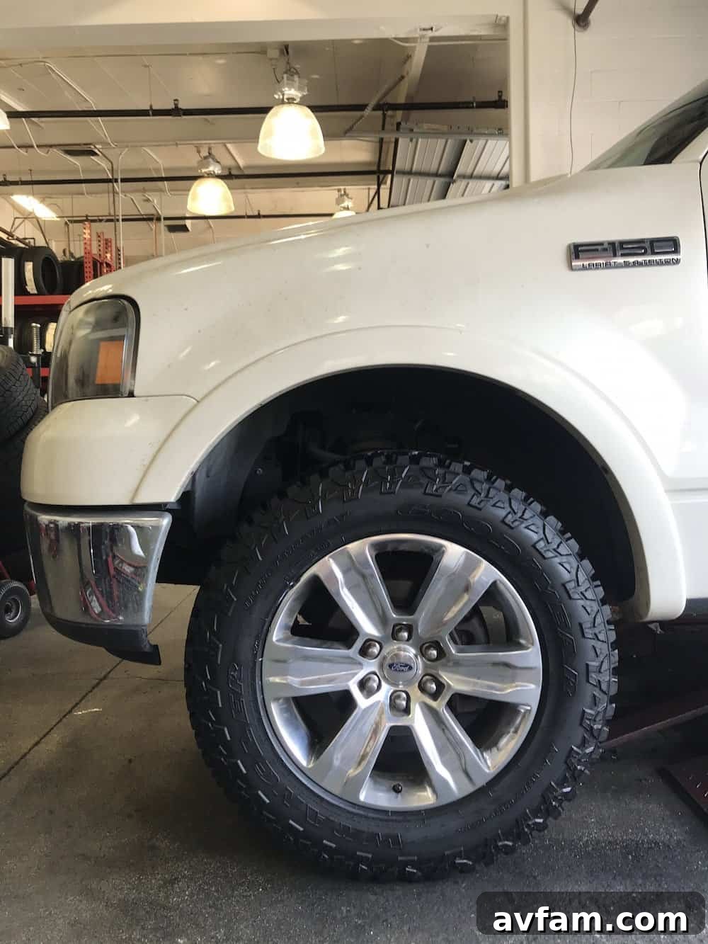 Goodyear Wrangler UltraTerrain AT tire on a truck