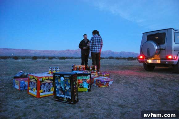 Fireworks in the Desert - A Safe Display