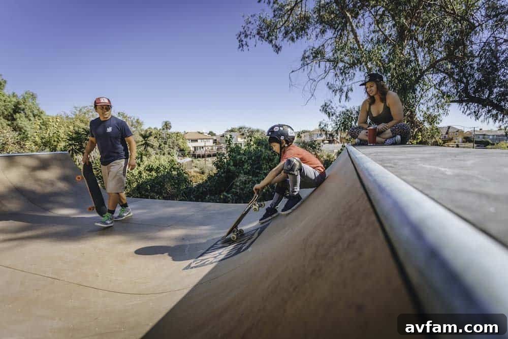 Our son skating on his new backyard mini-ramp