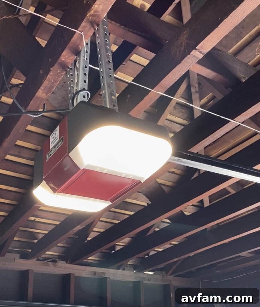 Liftmaster WLED garage door opener with integrated LED lighting