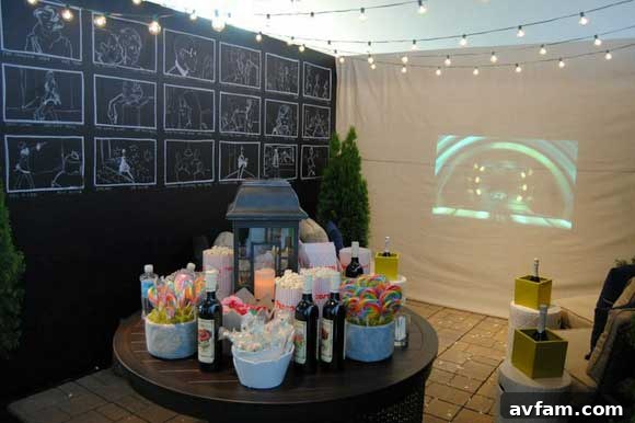 Danny Seo's Outdoor Movie Theater Design with Comfy Seating