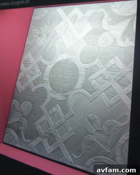 Intricate geometric pattern mosaic tile in warm tones