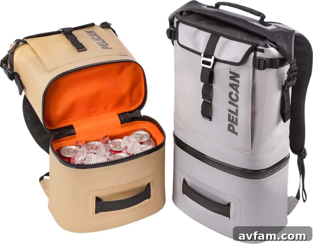 Pelican Dayventure Backpack Cooler Pelican Dayventure Backpack Cooler, showcasing its ergonomic design and storage options