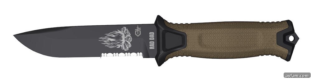 Custom Gerber Fastball knife with personalized details