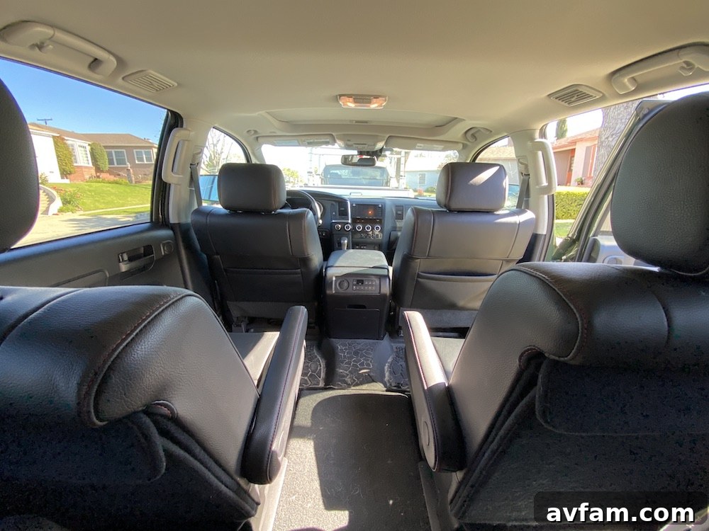 Driving shot of the 2020 Toyota Sequoia TRD Pro on an unpaved road