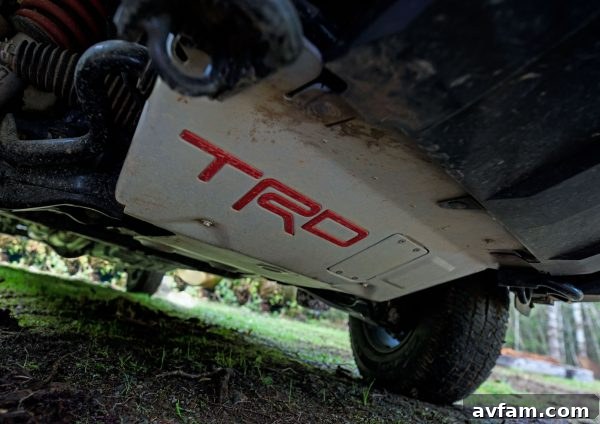 Rear emblem and TRD Pro badging on the tailgate of the Sequoia
