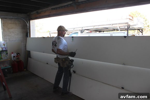 Removing the Old Garage Door System