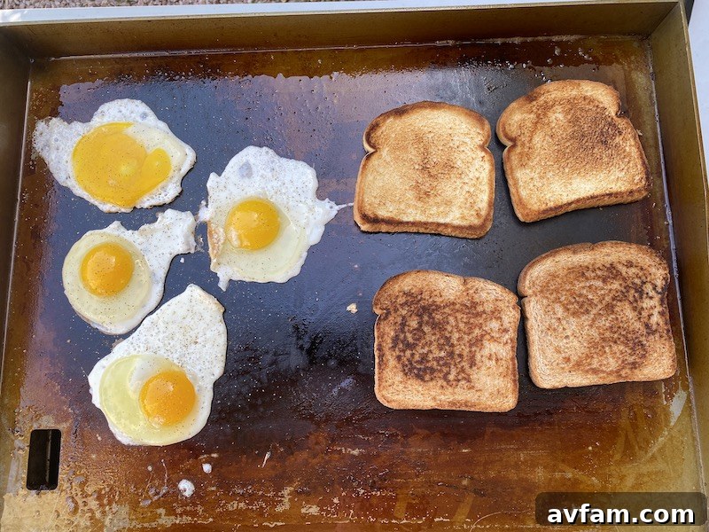 Outdoor cooking versatility on the Char-Broil 2-Burner Griddle.