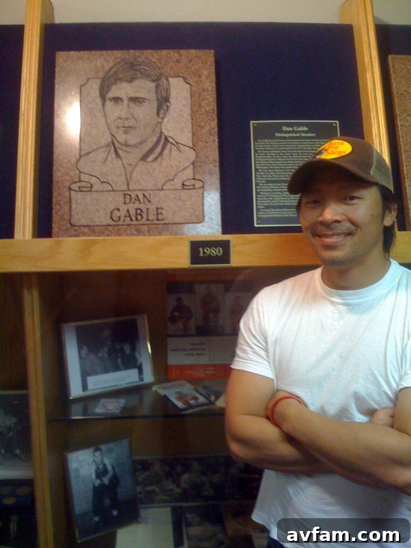 Dan Gable Display at Wrestling Hall of Fame
