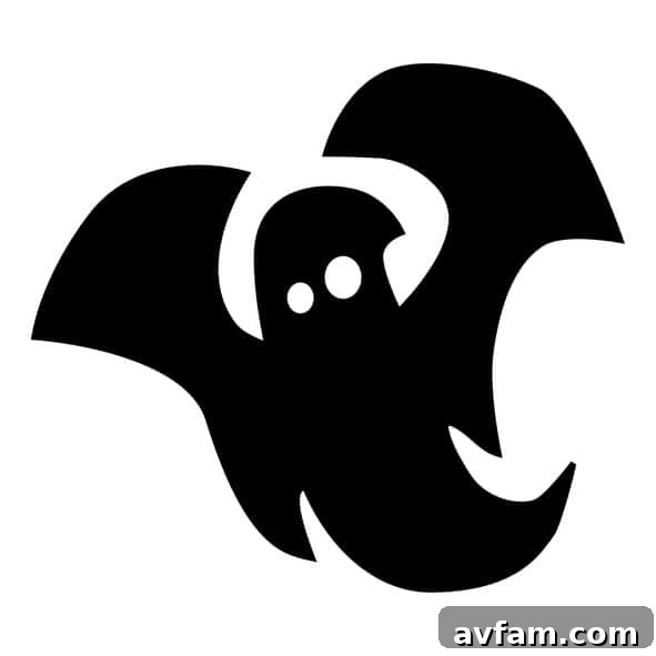 Classic Ghost Silhouette Ghost Silhouette