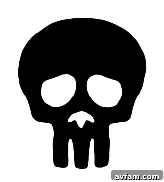 Human Skull Silhouette Skull Silhouette