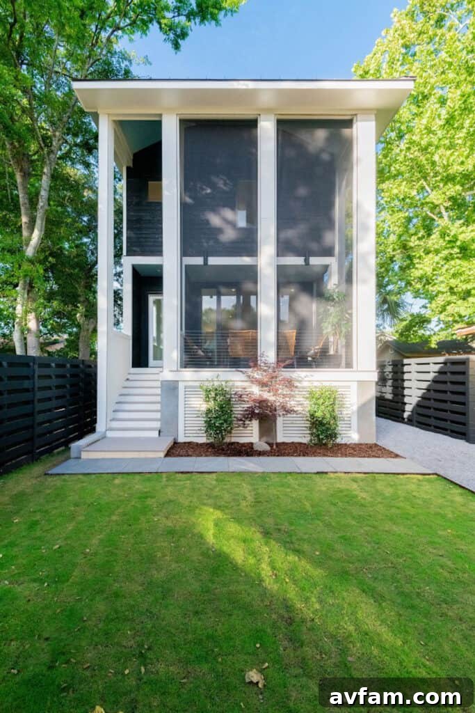 A contemporary residence showcasing the sophisticated use of dark Yakisugi cladding.