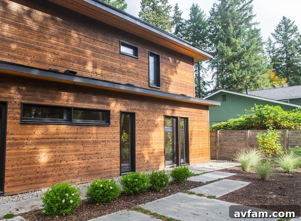Architectural project utilizing charred wood siding to create textural contrast.
