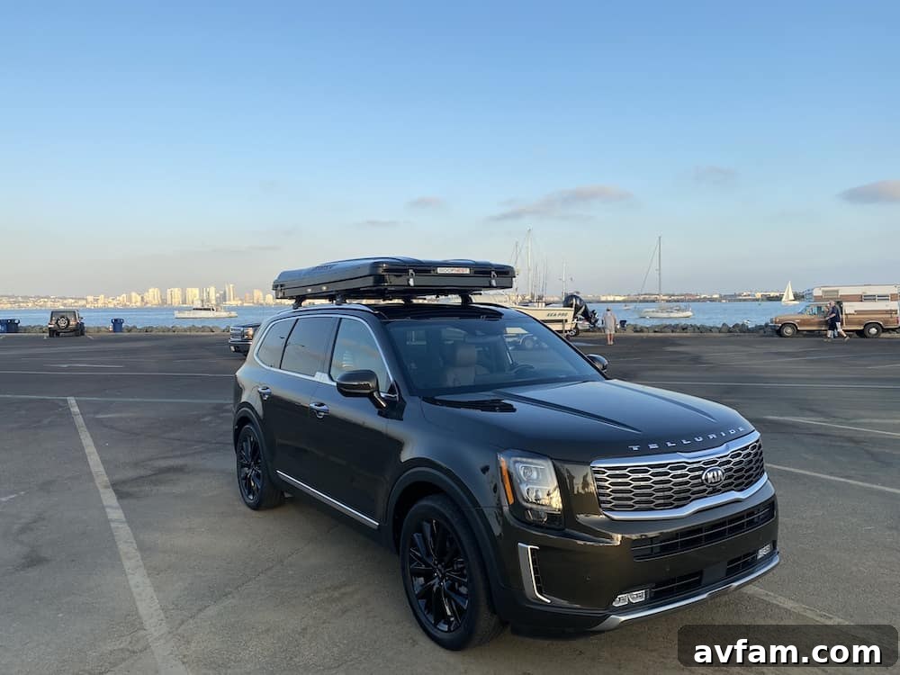 Roofnest Sparrow rooftop tent on a vehicle, showing its sleek profile