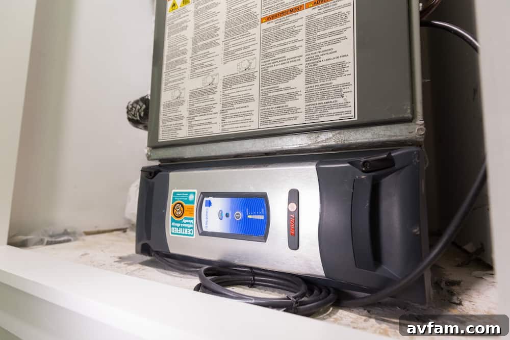 Integrated Whole-Home Air Purification Solutions Whole-home air cleaner unit in an HVAC system