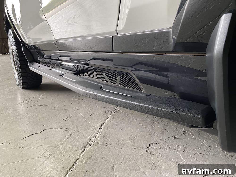 The GMC Hummer EV displaying its Crabwalk feature, turning all wheels diagonally.