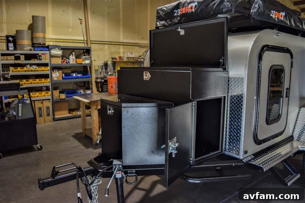 Vorsheer XOC's exterior storage compartments, built for durability
